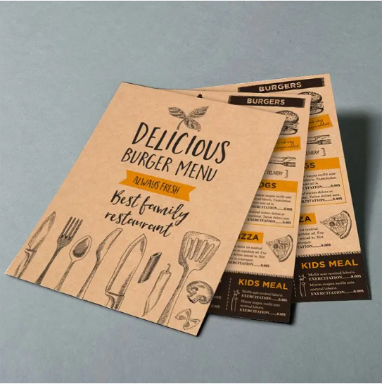 kraft flyer printing