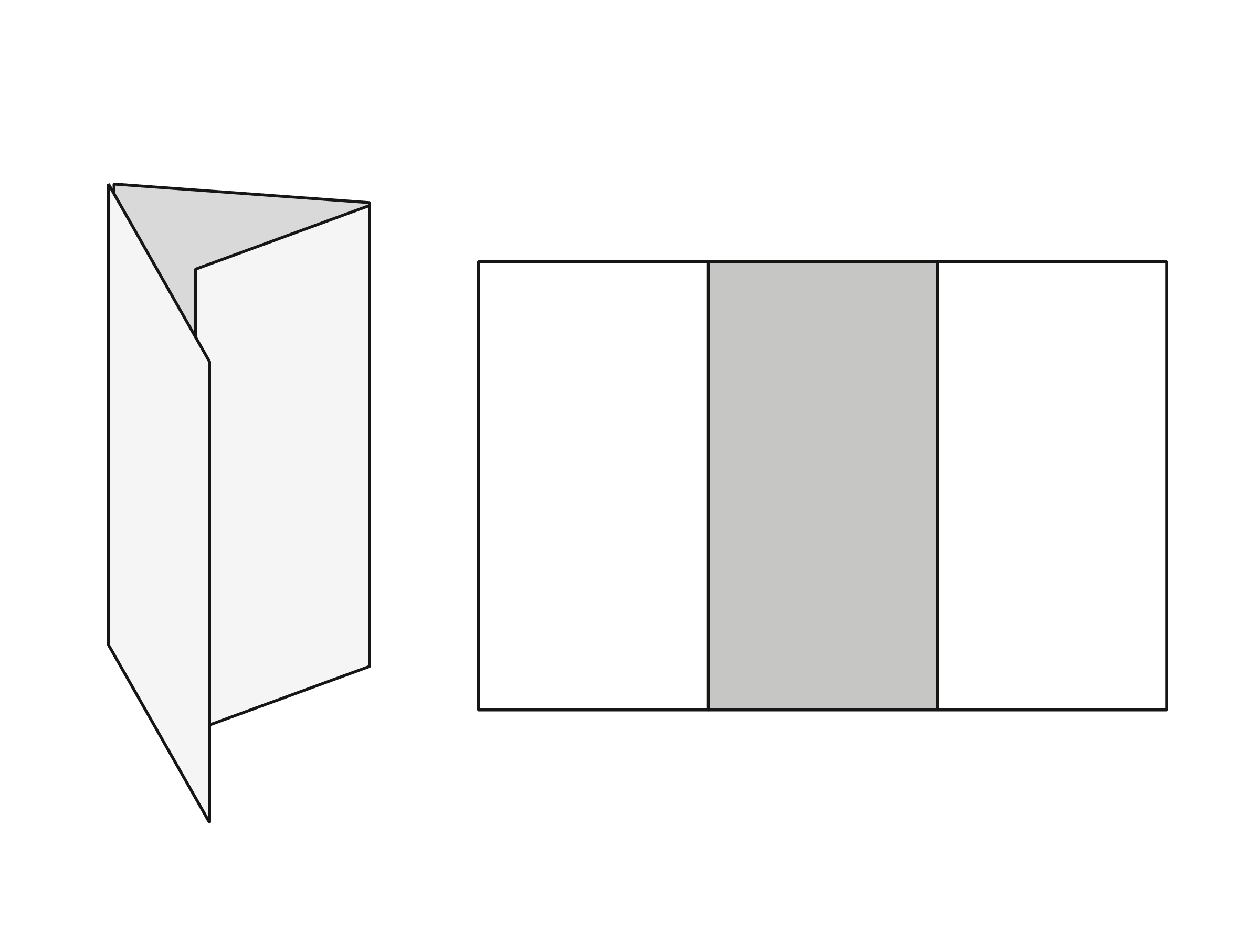 double sided printing service roll fold leaflets